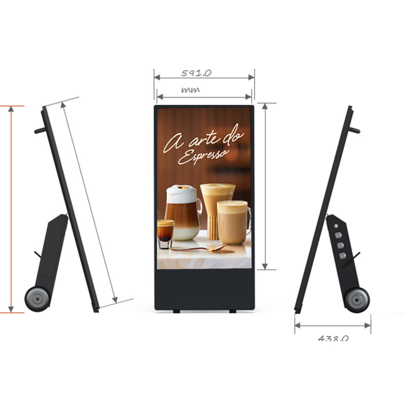 43-Inch Portable Indoor Digital Signage w/Battery Pack - Image 3